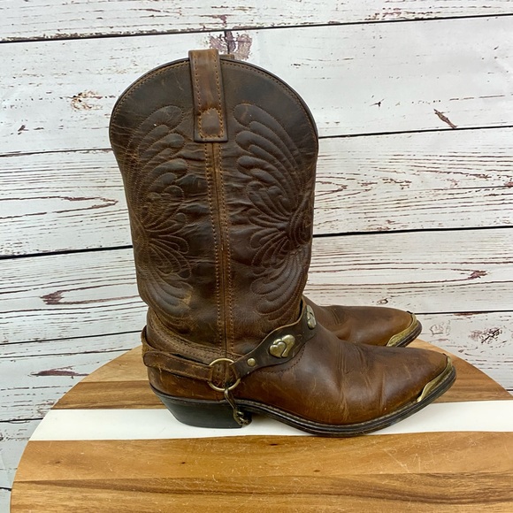 Masterson Womens Genuine Leather Cowboy 
